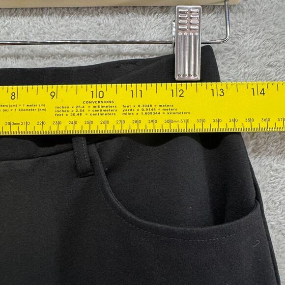 Quince Pants Womens S Black Ponte Stretch Pull On Mid Rise Straight Leg Casual - Picture 11 of 13